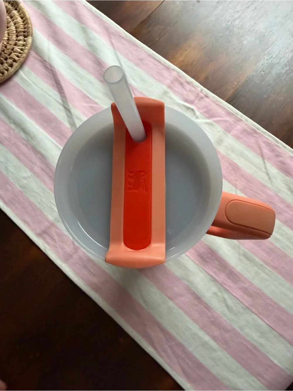 Stanley Orange Travel Mug with Handle 40oz - Picture 2 of 3